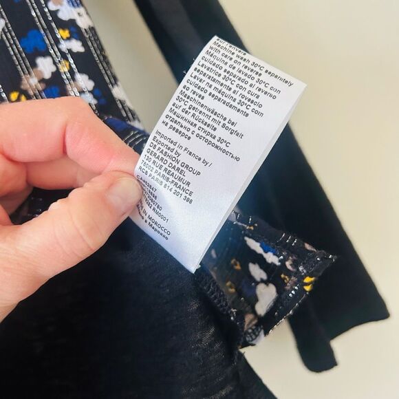 Gerard Darel Paris Sequin Floral Top - Picture 7 of 8